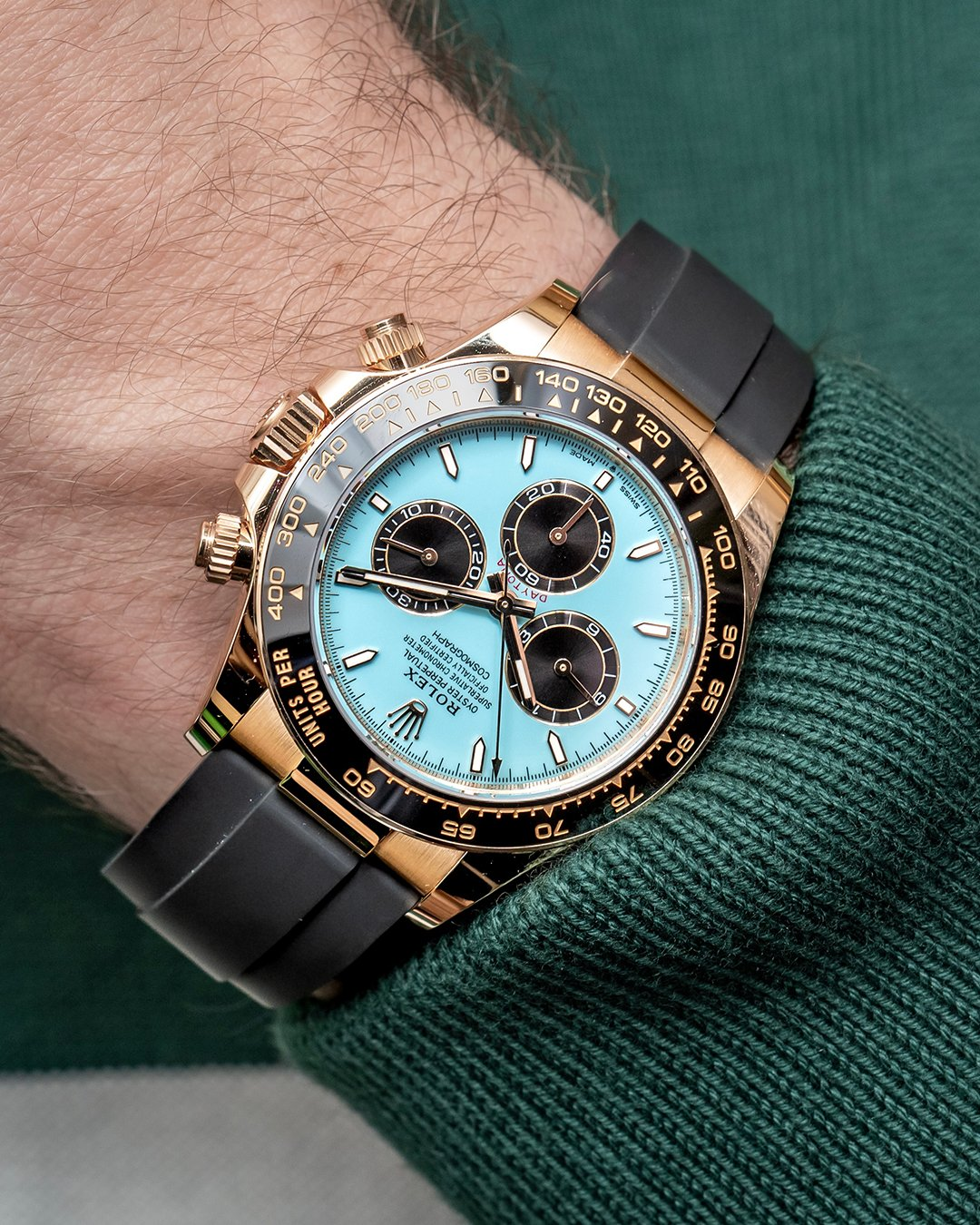 Rolex Cosmograph Daytona Turquoise Blue Dial 40 mm 126518ln-0014