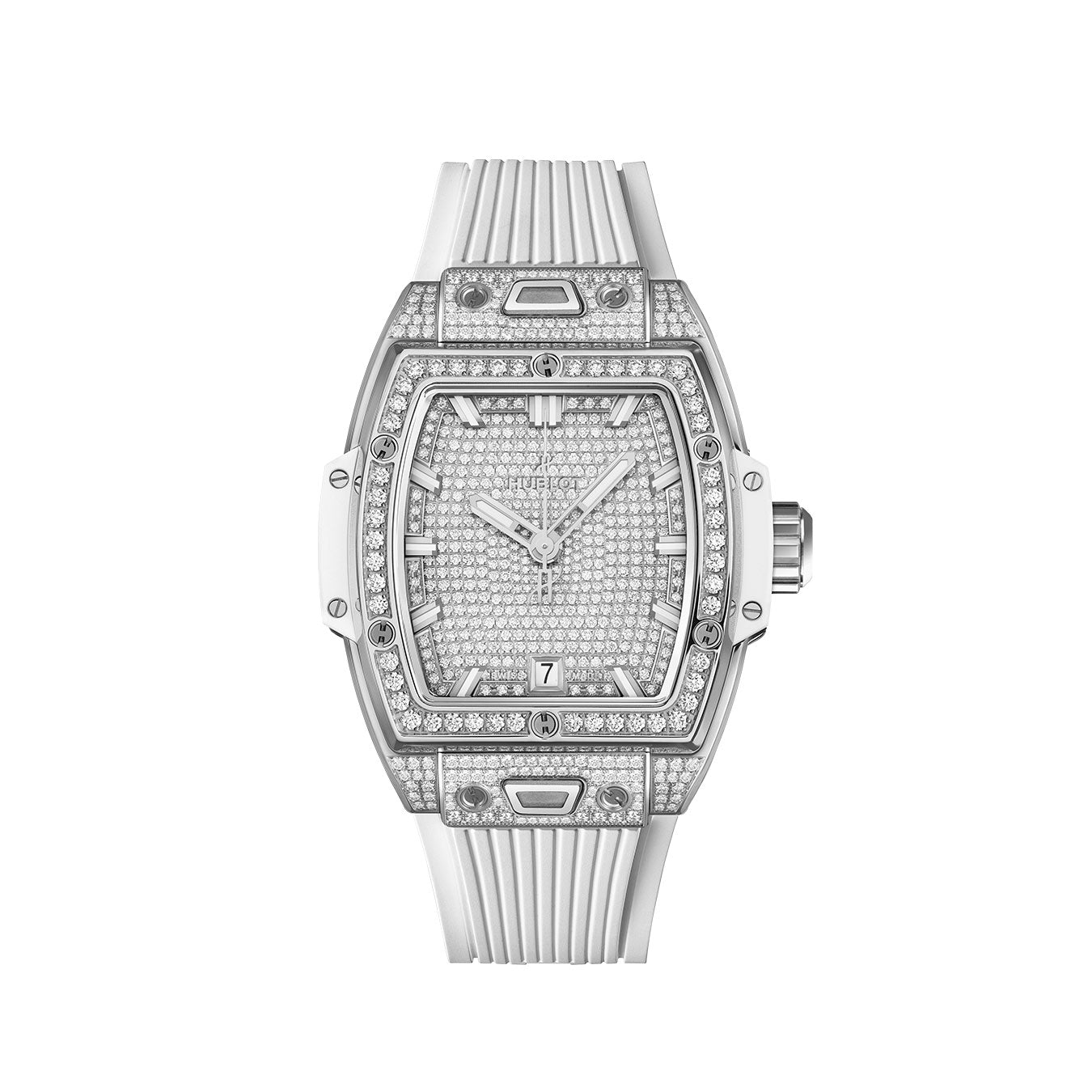Hublot Spirit of Big Bang TITANIUM WHITE FULL PAVΓ Ref# 662.NE.9000.RW.1604