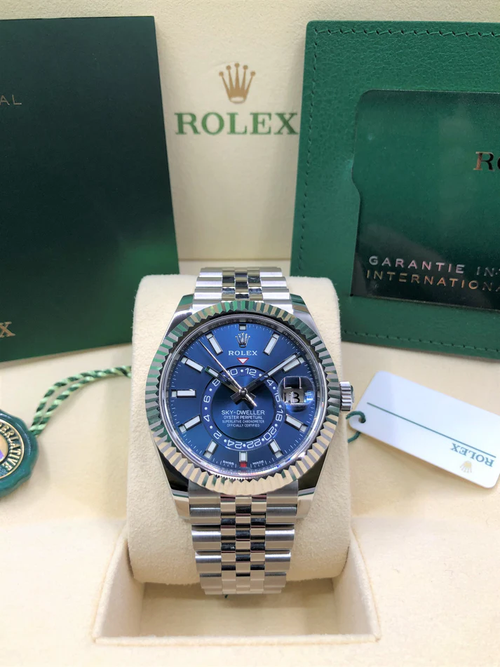 Rolex Sky-Dweller 42mm Black Dial Oyster Bracelet Men's Watch 326939