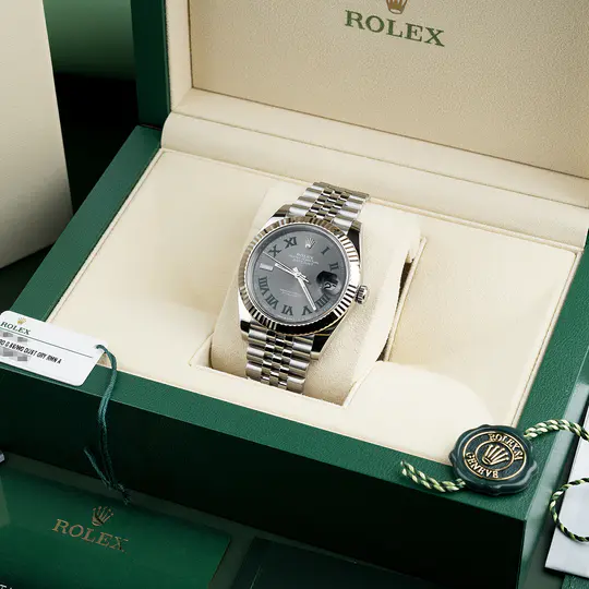 Rolex DATEJUST 41 Oyster, 41 mm, Oystersteel and white gold M126334-0022