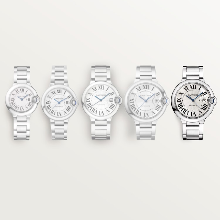 Ballon Bleu de Cartier watch Silver guilloché dial 42 mm