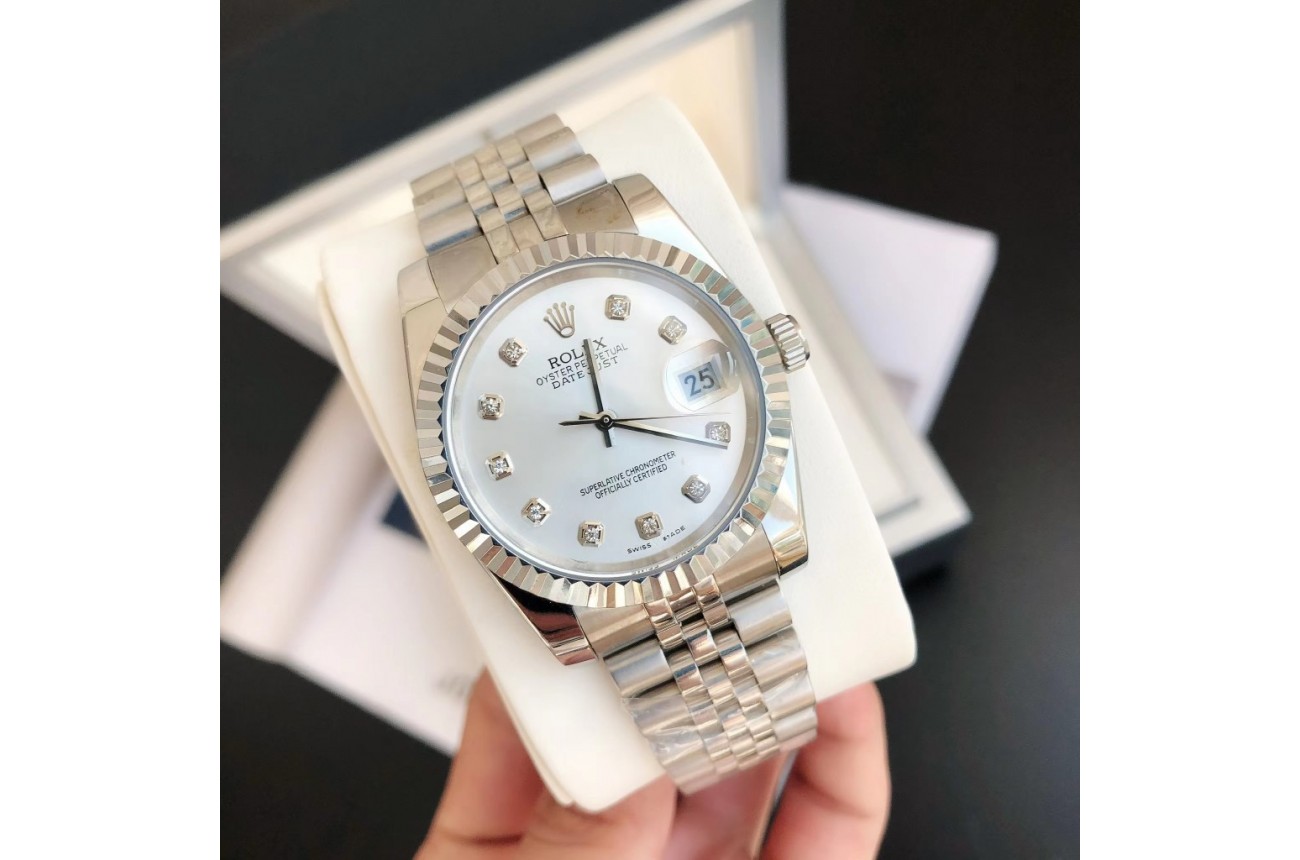 Rolex Datejust 36/28mm SS/SS Jub Sliver/Dia
