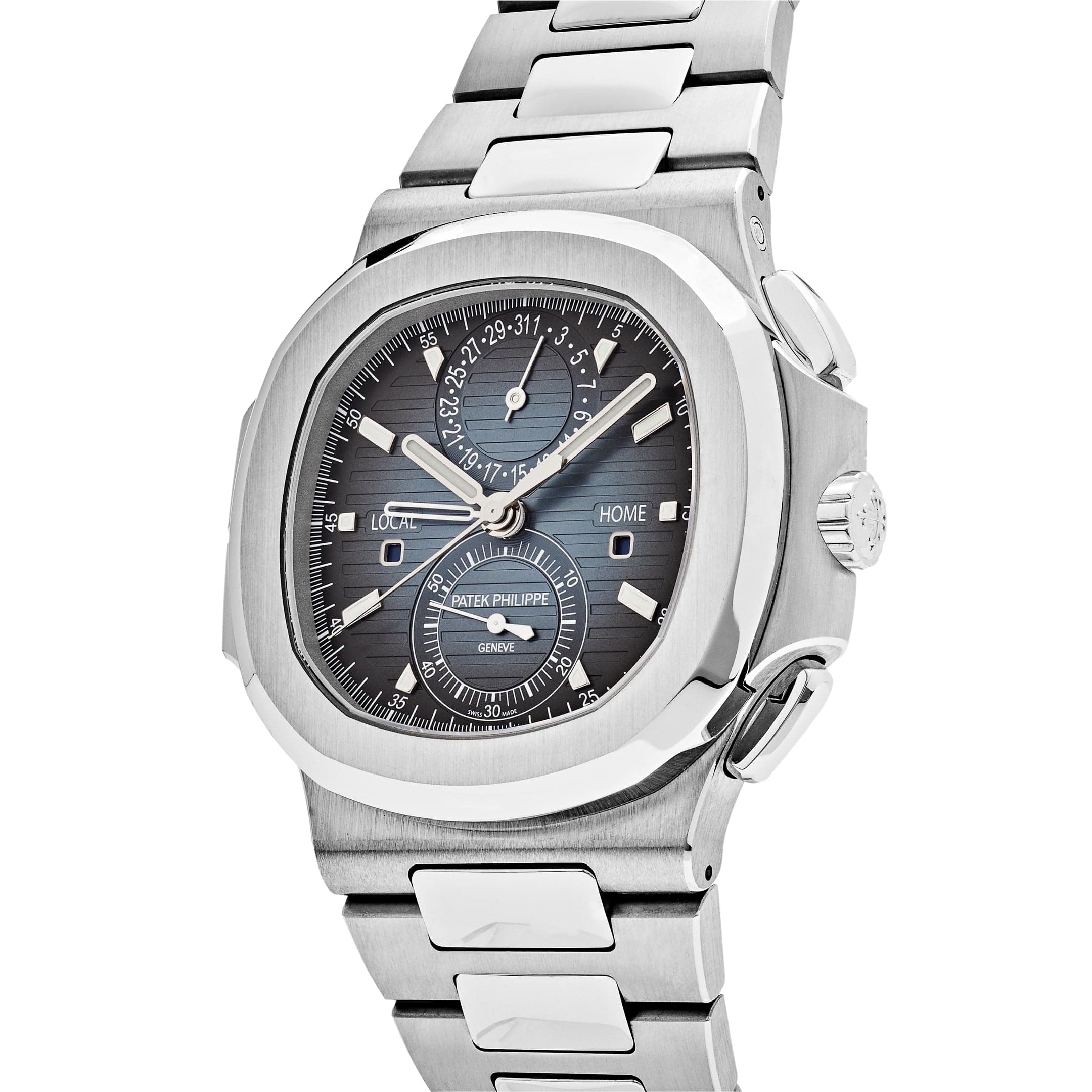 Patek Philippe Nautilus 5990/1A-011 βTravel Timeβ Flyback Chronograph Stainless Steel Blue Dial (2025)
