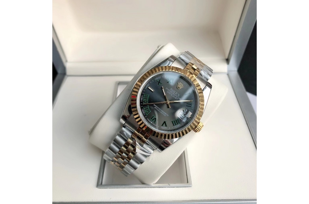 Rolex Datejust 36/28mm RG/SS Jub Grey/Rmn
