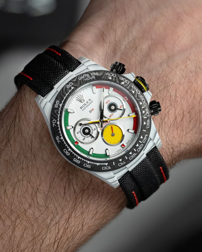 DiW Rolex Daytona FERRARI WATCH CarboQuartz