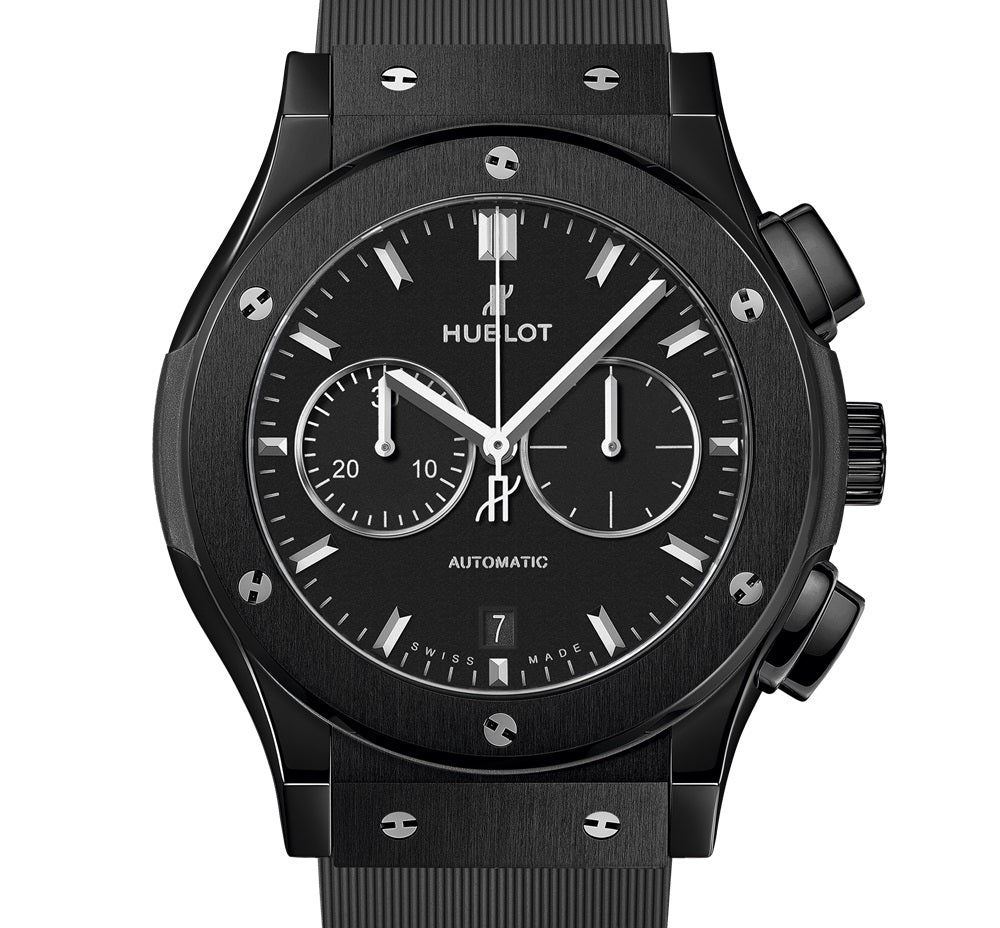 Unworn Hublot Classic Fusion Chronograph Black Magic Ref# 541.CM.1171.RX