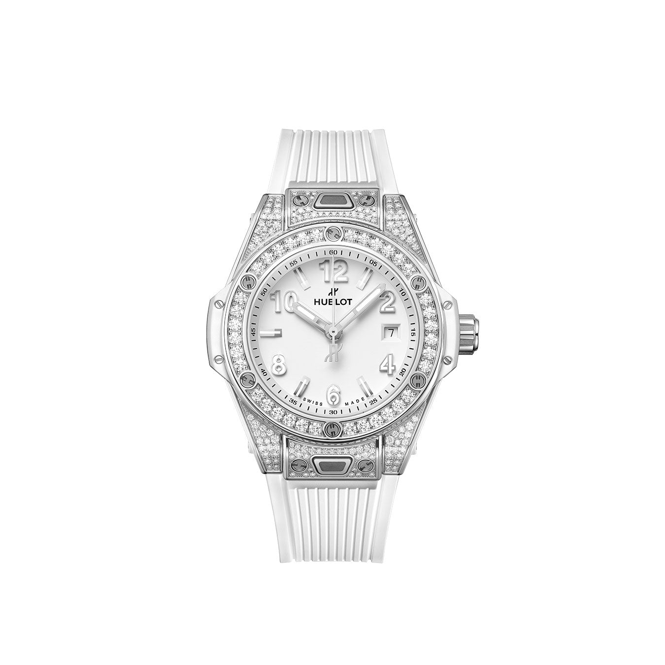 Hublot Big Bang ONE CLICK STEEL WHITE PAVΓ Ref# 485.SE.2010.RW.1604