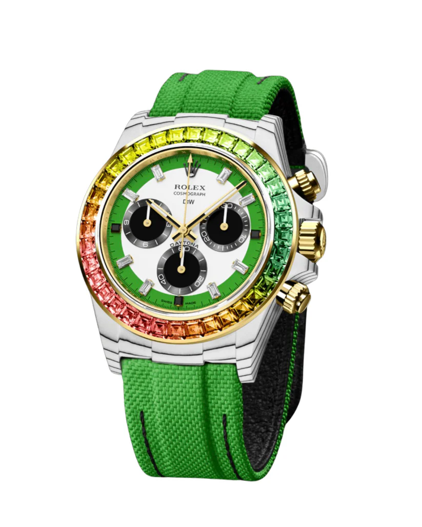 DiW Rolex Daytona RAINBOW WILD GREEN In Fiber
