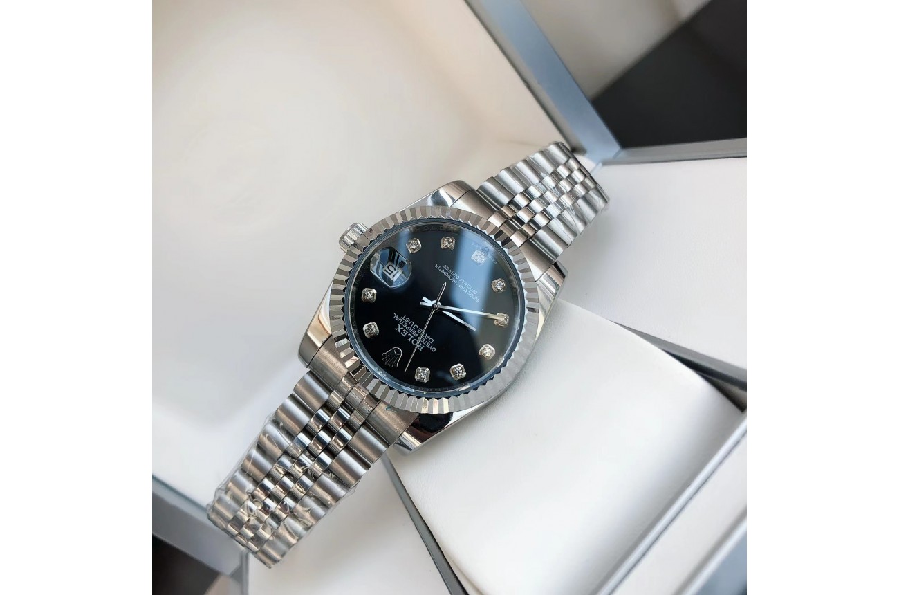 Rolex Datejust 36/28mm SS/SS Jub Black/Dial