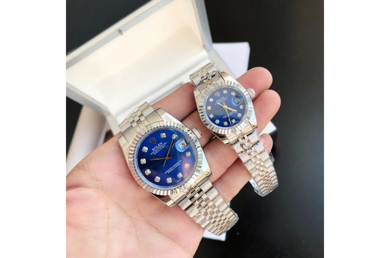 Rolex Datejust 36/28mm SS/SS Jub Blue/Dial