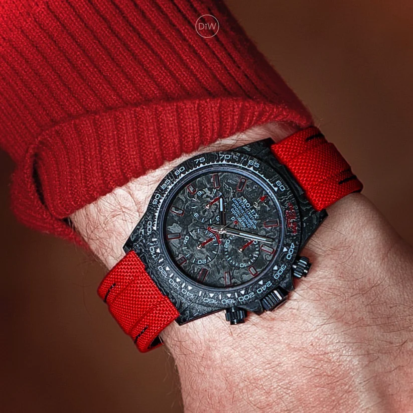 DiW Rolex Daytona βALL CARBON RED EDITION