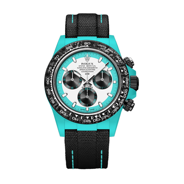 ROLEX Diw Daytona  fiber celeste invert 40mm oyster black