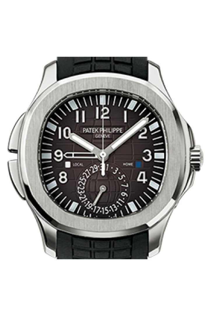 Patek Philippe Aquanaut Dual Time Black Dial Automatic Men’s Watch 5164A-001