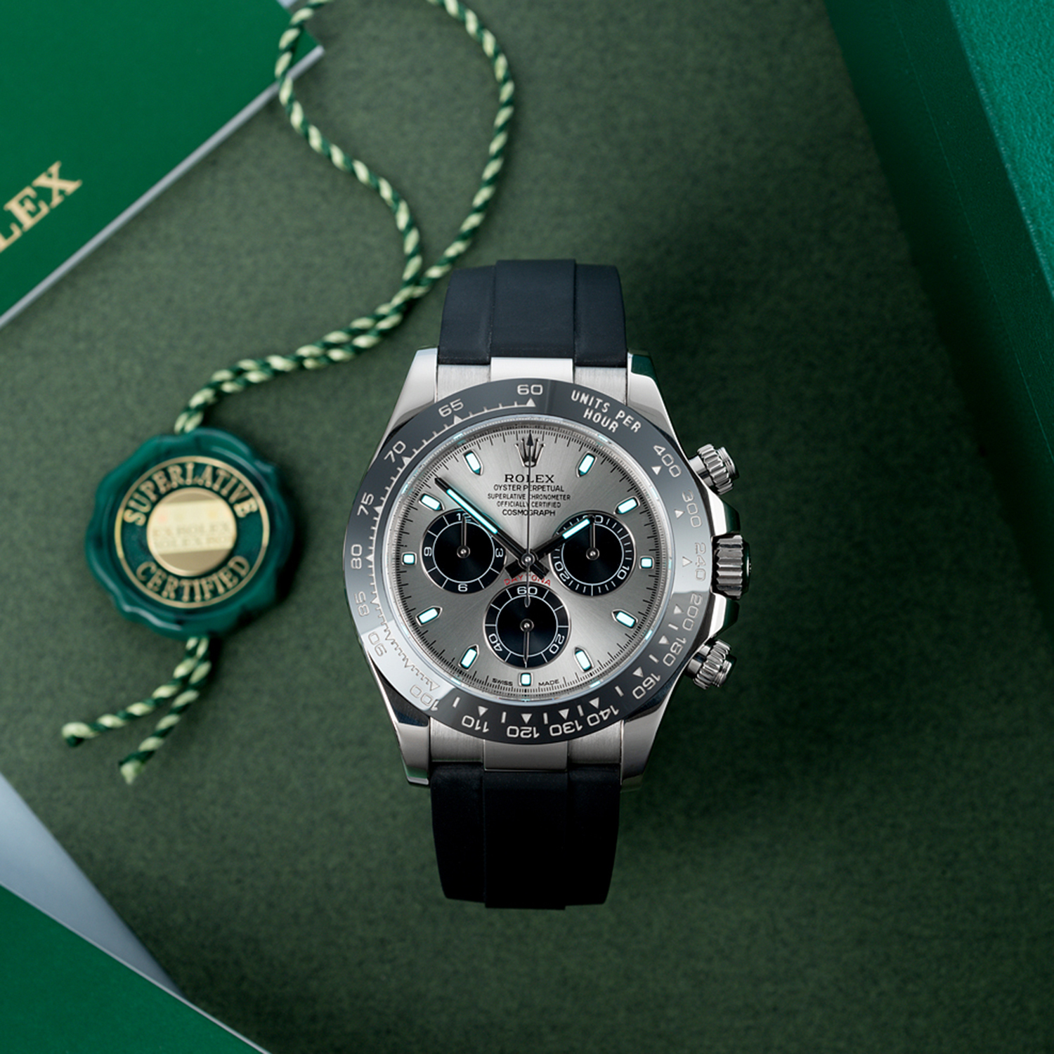 Daytona White Gold Steel Dial Oysterflex Strap 116519ln-0027 New