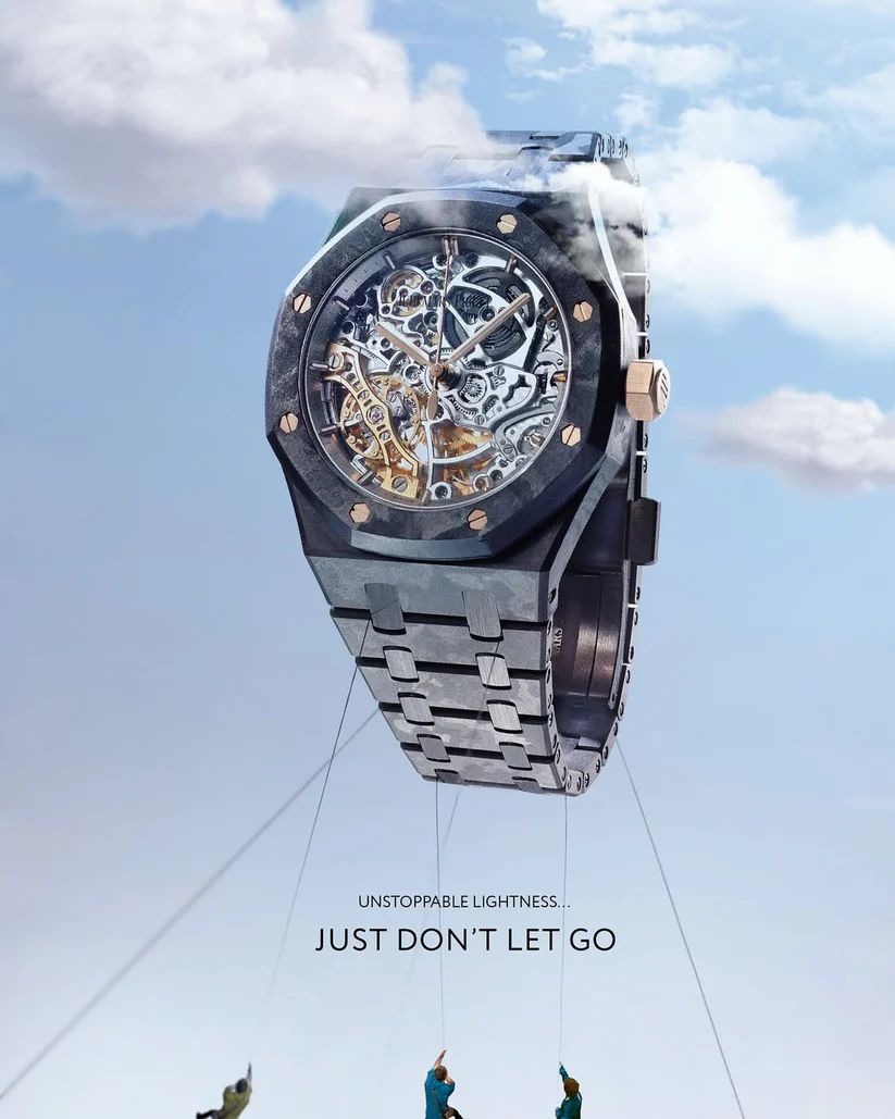 DiW All Carbon AP Royal Oak Double Balance Wheel Openworked 15467OR MHS Project