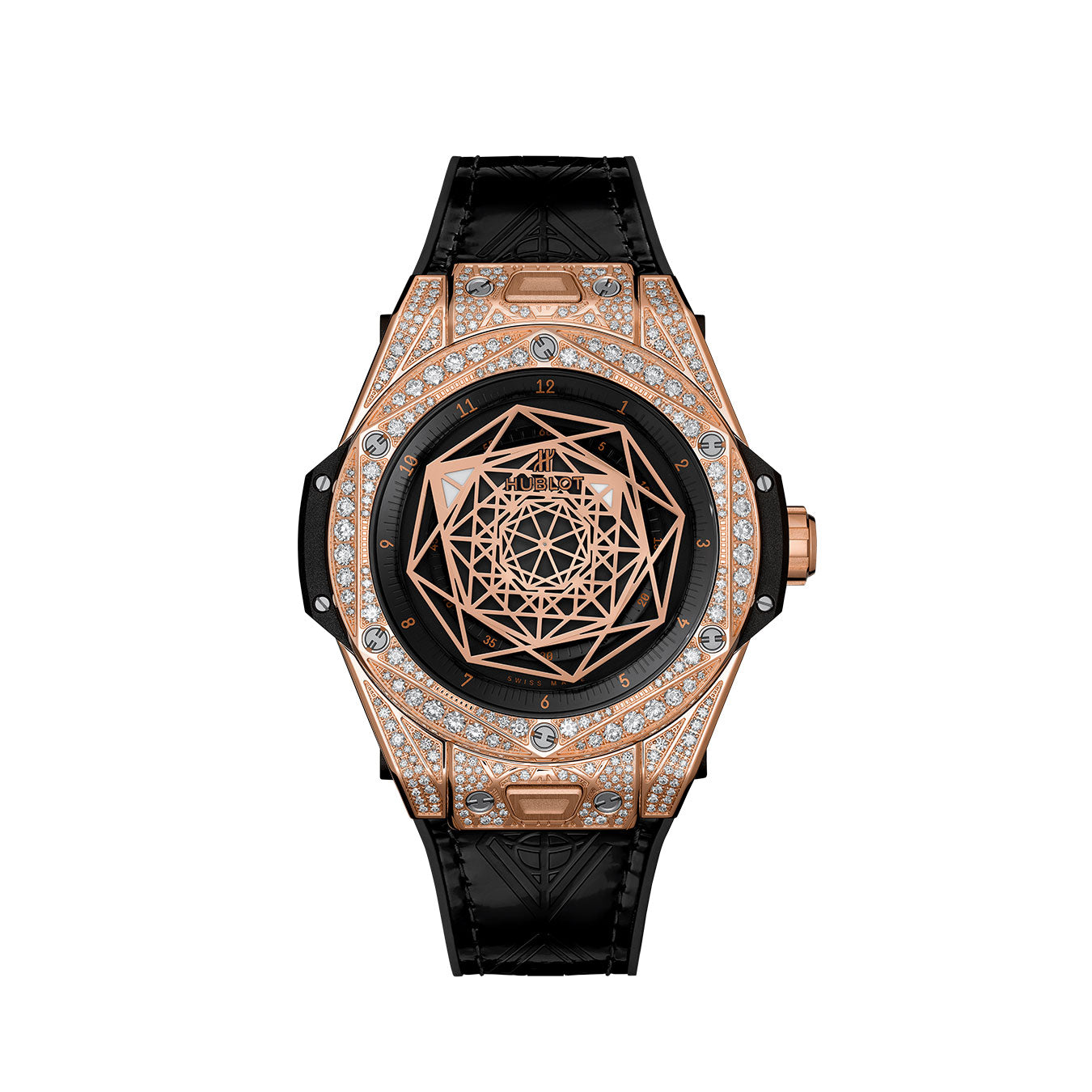 Hublot Big Bang SANG BLEU KING GOLD PAVΓ Ref# 465.OS.1118.VR.1704.MXM18