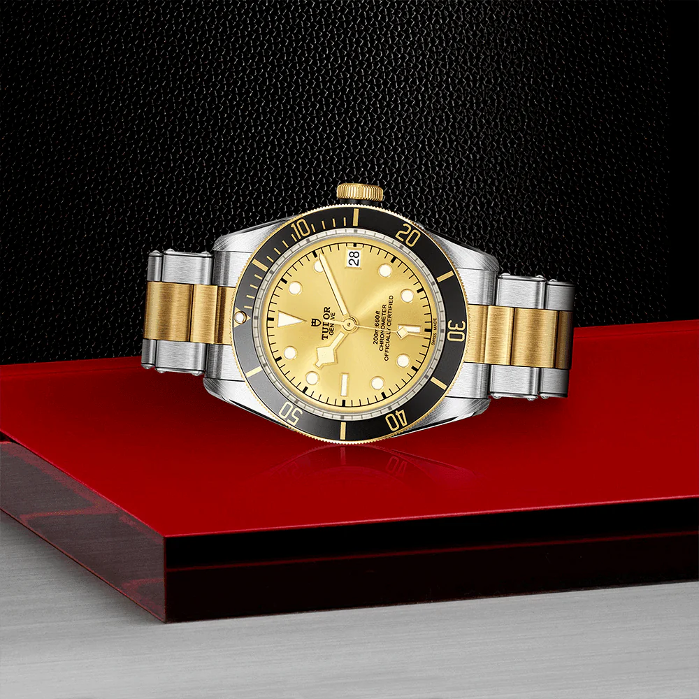 Black Bay S&G 41mm Champagne Dial Automatic Men's Bracelet Watch