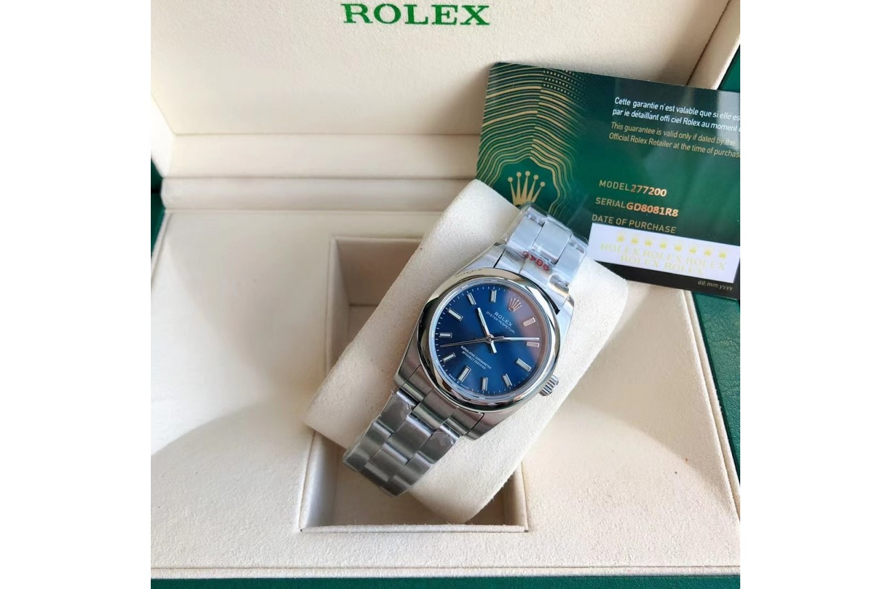 Rolex Oyster Perpetual 31/41mm SS/SS Blue/Stk