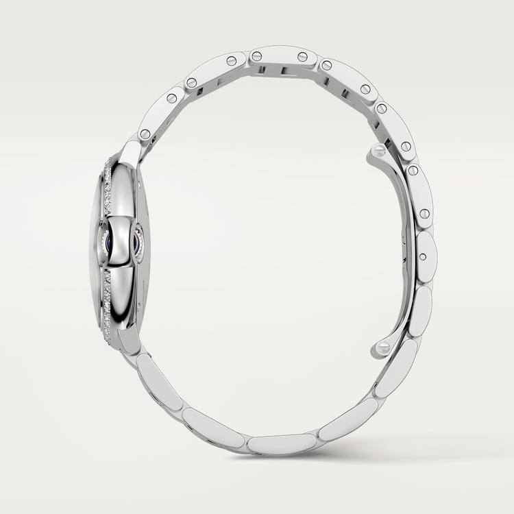 Ballon Bleu de Cartier watch Matte silvered sunray-brushed dial 33 mm