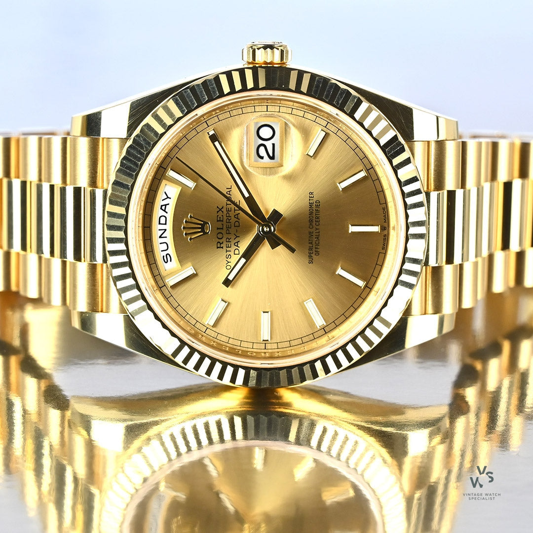 228238 DAY-DATE 40 YELLOW GOLD