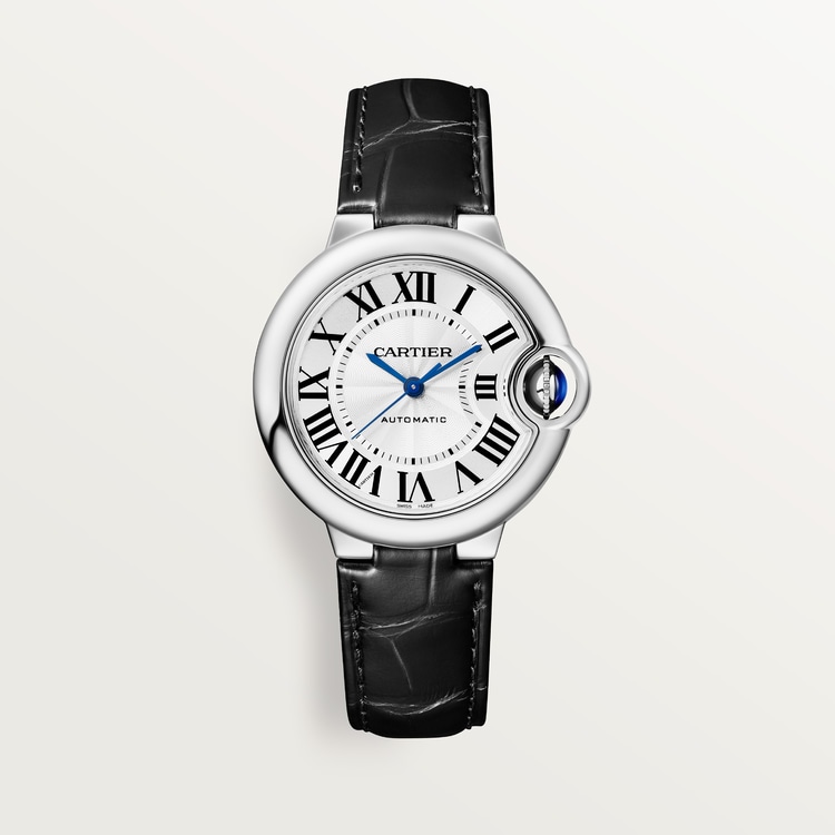 Ballon Bleu de Cartier watch Silver guillochΓ© opaline dial 33 mm