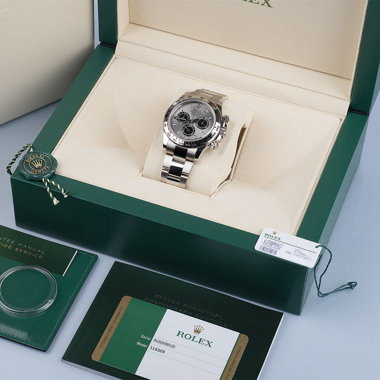 Rolex White Gold Daytona 116509 Steel and Black