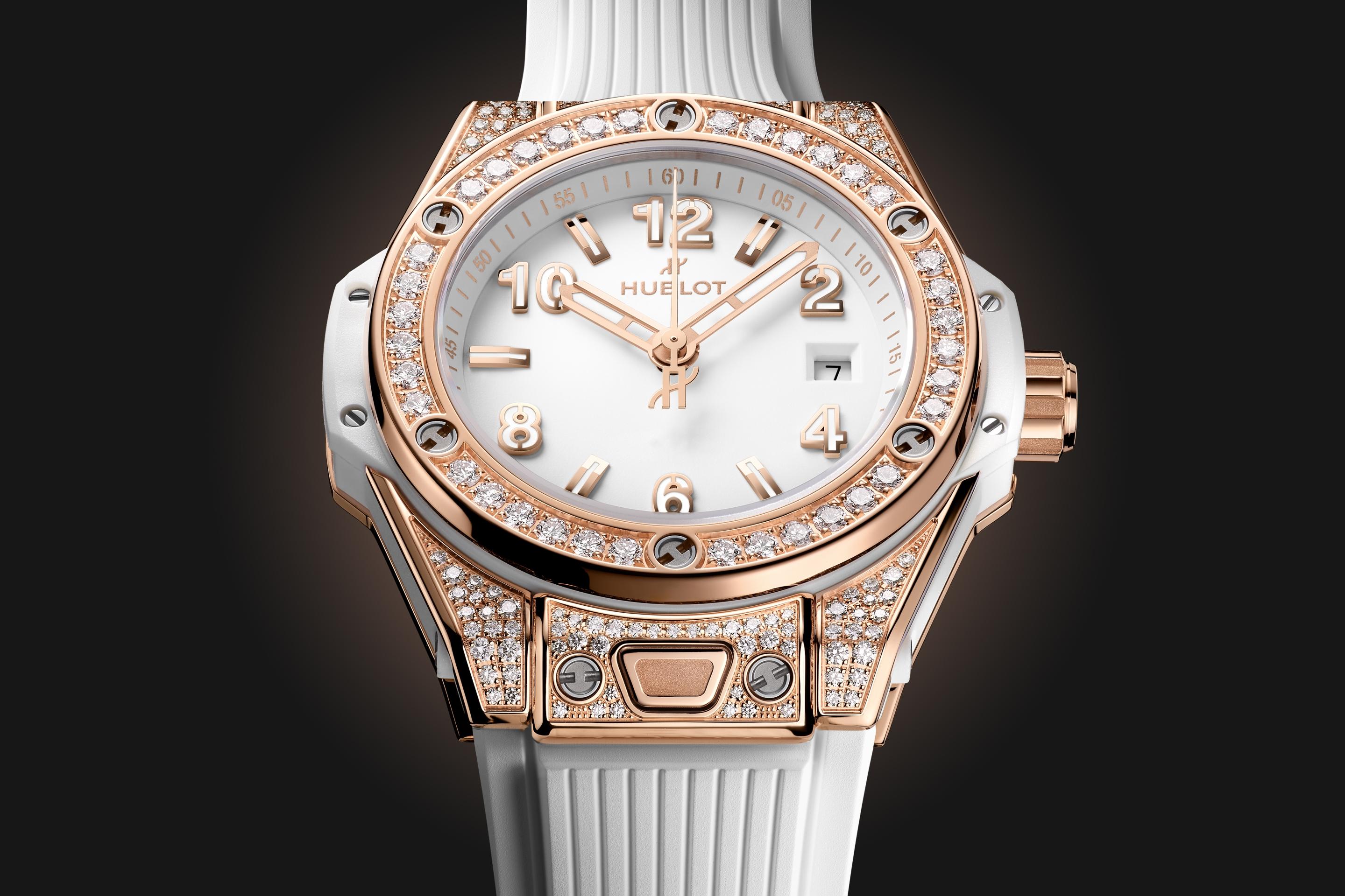 Hublot Big Bang ONE CLICK KING GOLD WHITE PAVΓ Ref# 485.OE.2080.RW.1604