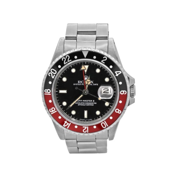 Rolex GMT-Master II, Coke, 40mm, Stainless Steel, Black Dial, 16760