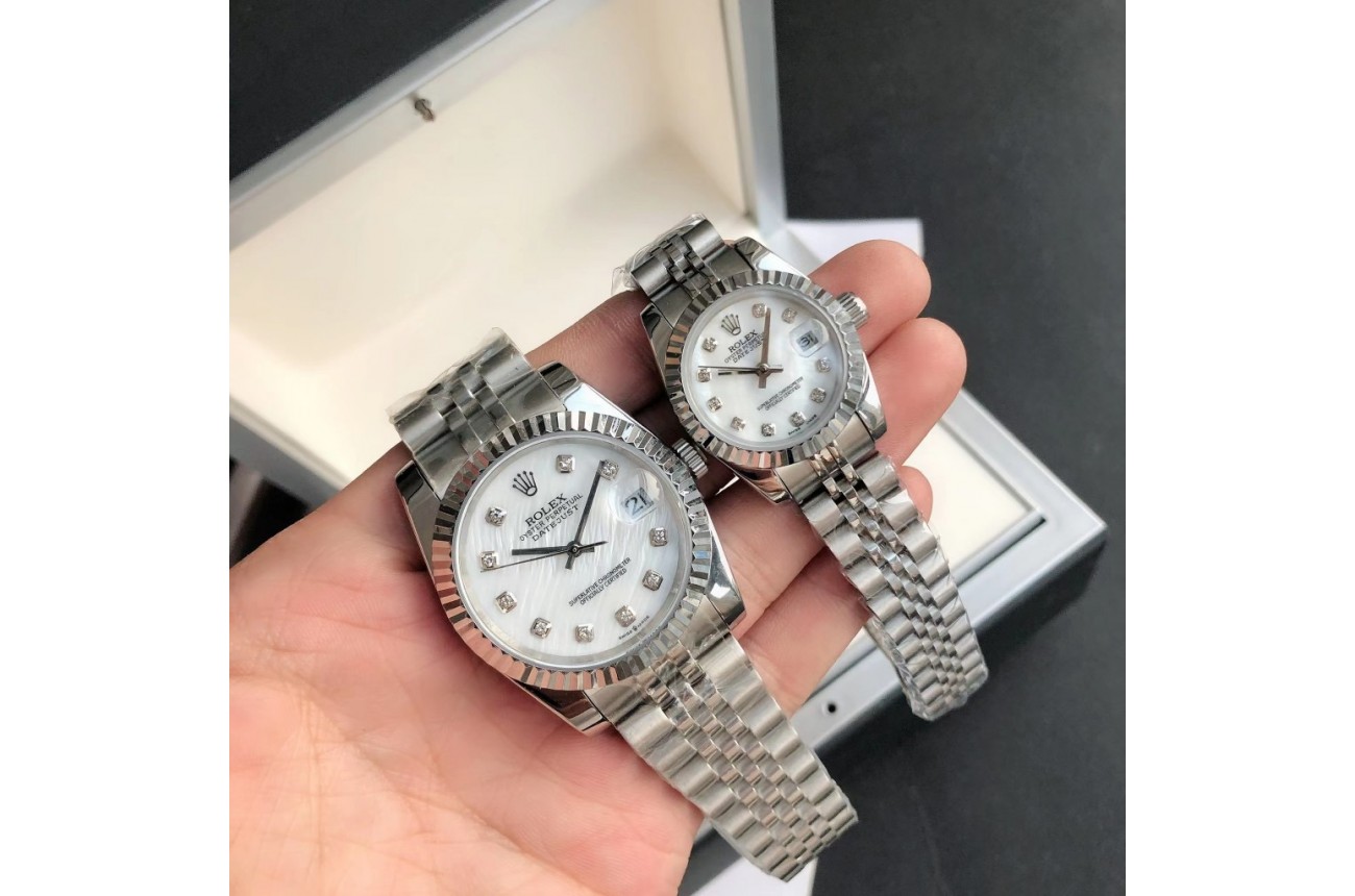Rolex Datejust 36/28mm SS/SS Jub White/Dial