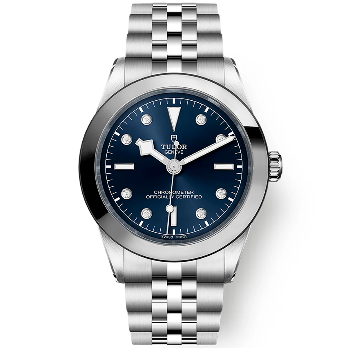 Black Bay 39mm Blue Diamond Set Dial Men's Bracelet Watch