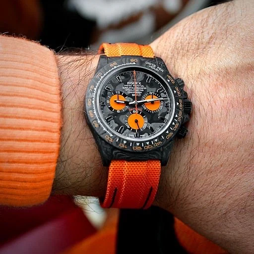 Rolex DiW Carbon Daytona Orange Edition