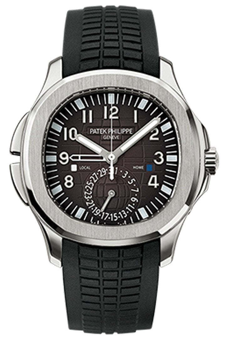 Patek Philippe Aquanaut Dual Time Black Dial Automatic Men’s Watch 5164A-001
