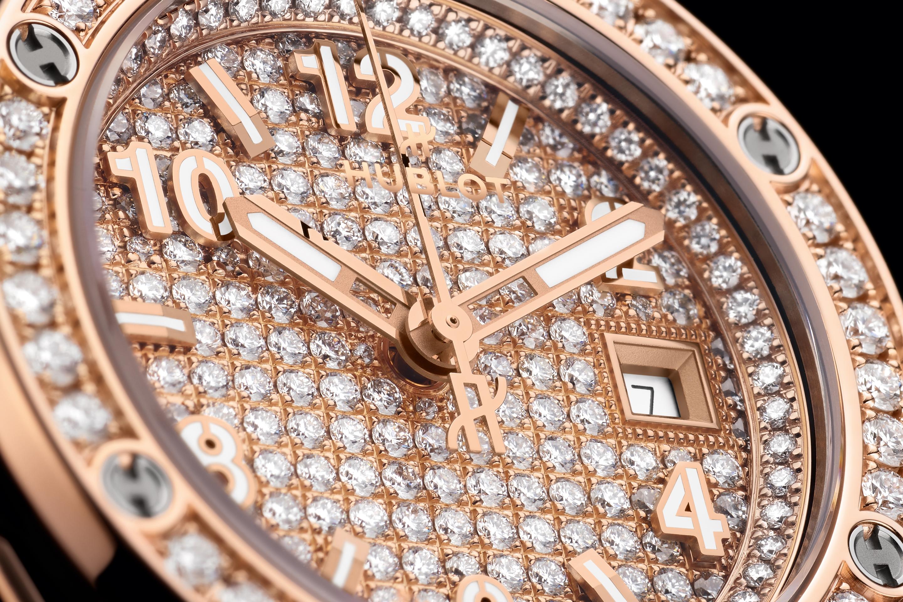 Hublot Big Bang ONE CLICK KING GOLD FULL PAVΓ Ref# 485.OX.9000.RX.1604