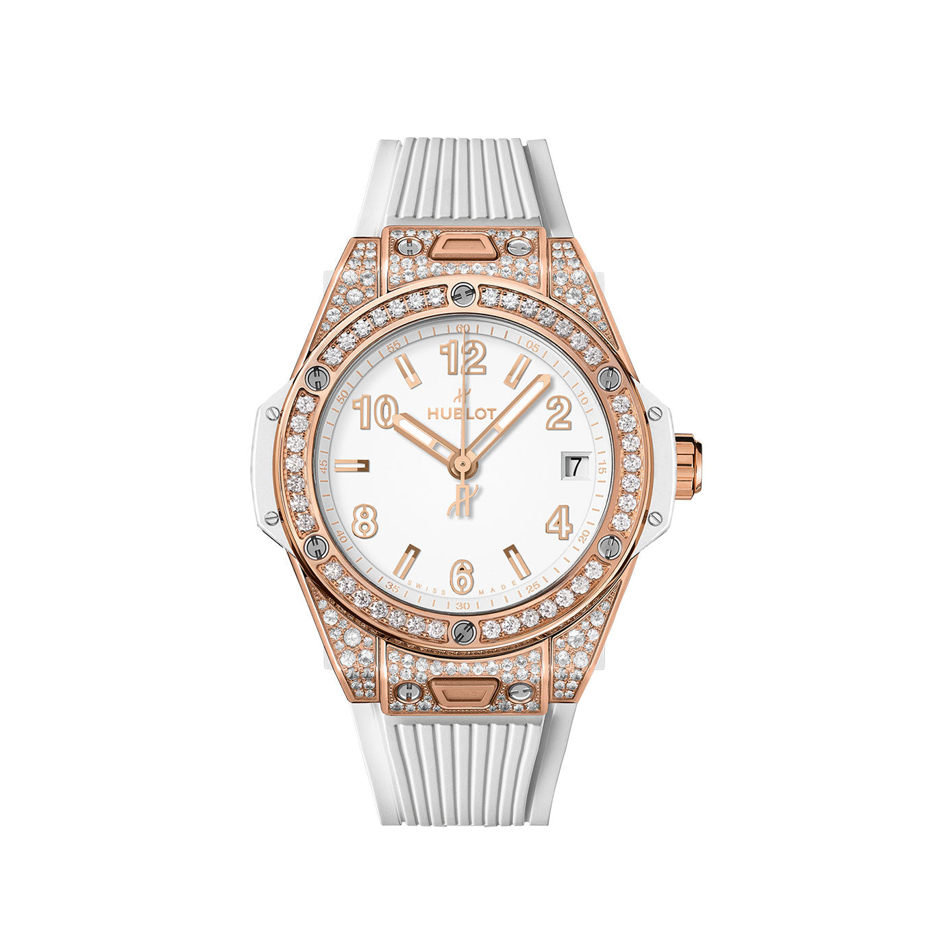 Hublot Big Bang ONE CLICK KING GOLD WHITE PAVΓ Ref# 465.OE.2080.RW.1604