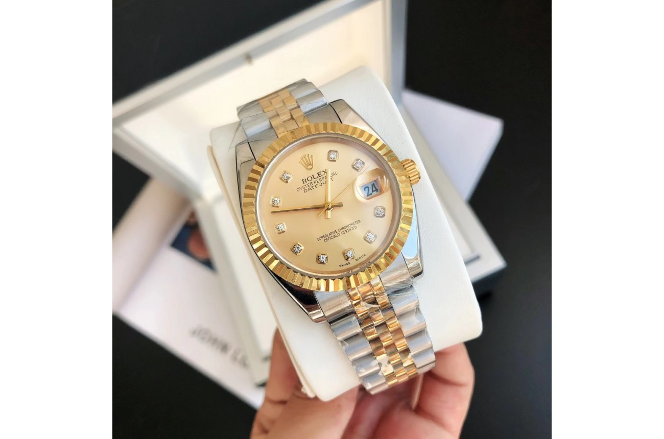 Rolex Datejust 36/28mm RG/SS Jub Gold/Dial