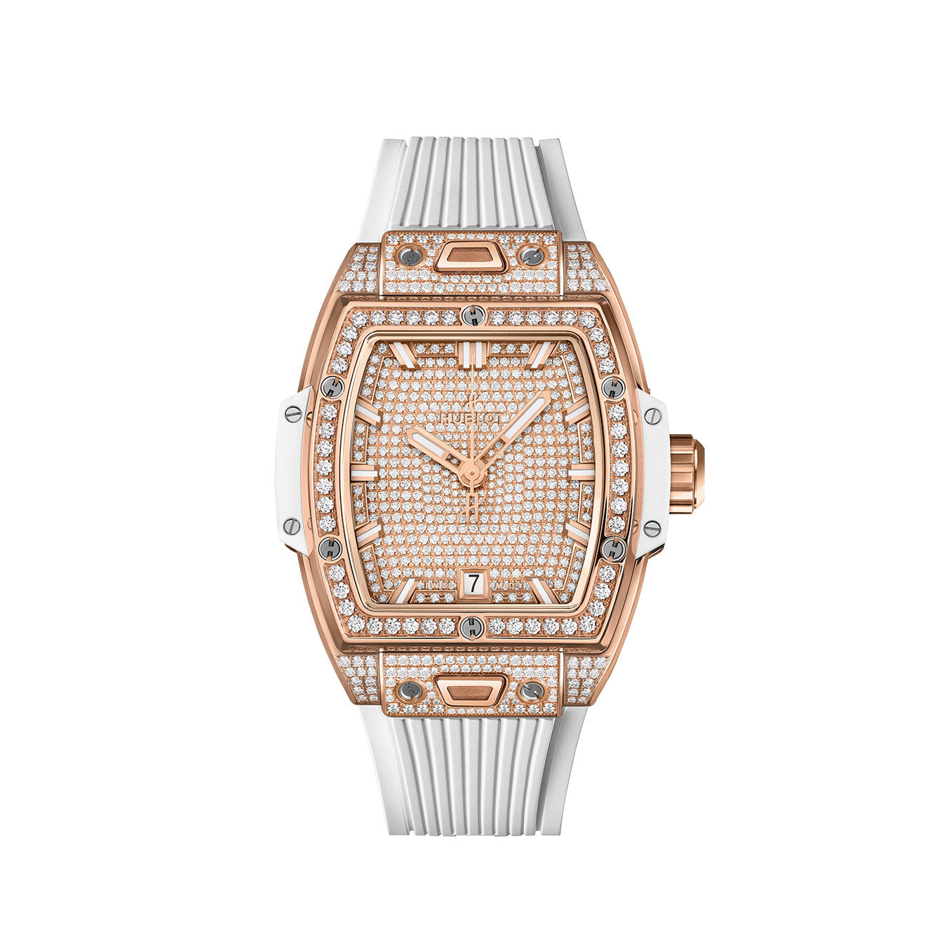Hublot Spirit of Big Bang KING GOLD WHITE FULL PAVΓ Ref# 662.OE.9000.RW.1604
