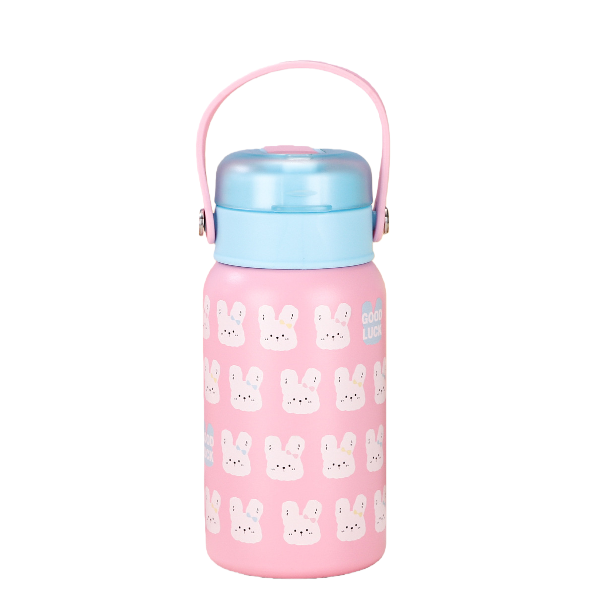 Bunny Pattern Insulated Water Bottle
