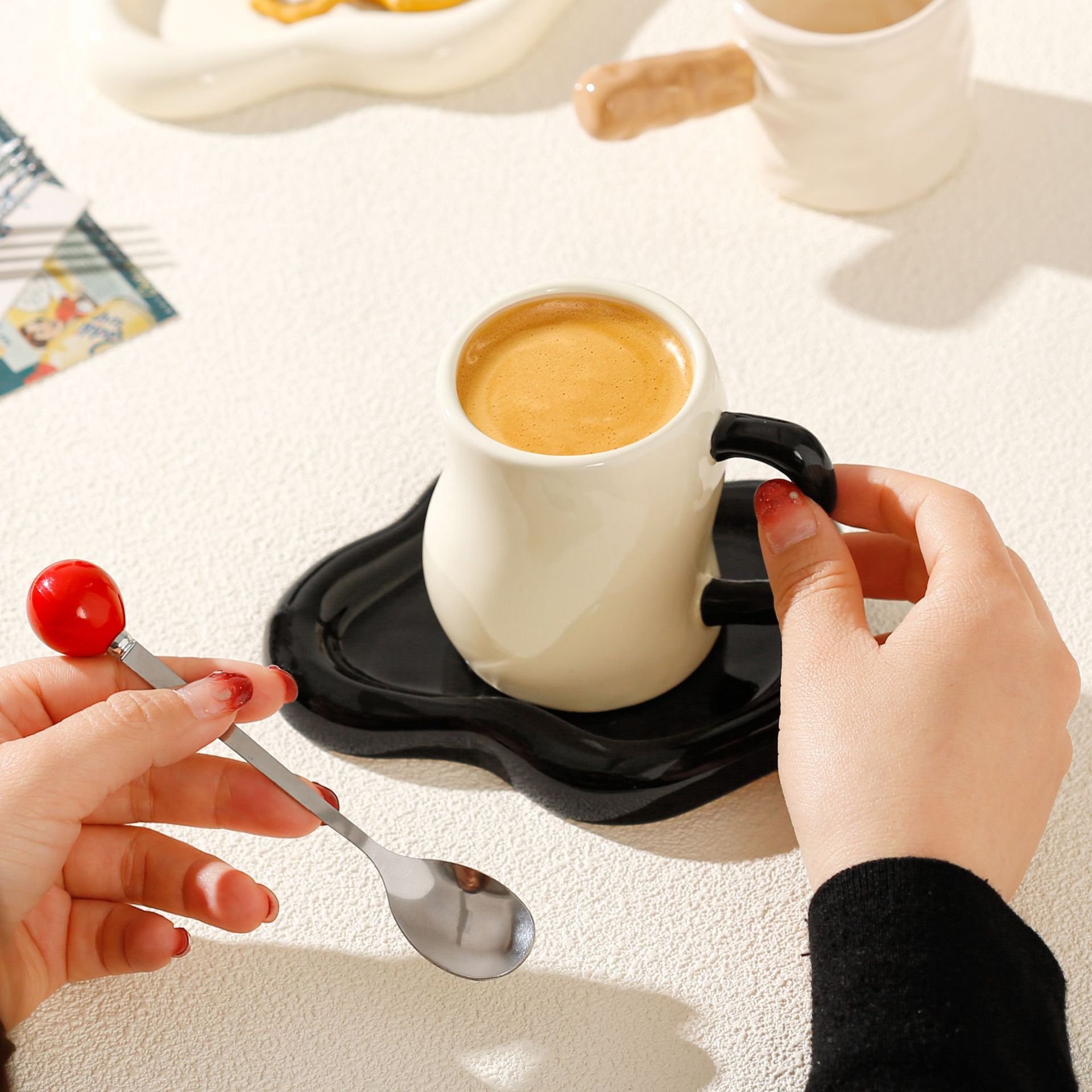 Ceramic Cup with Saucer
