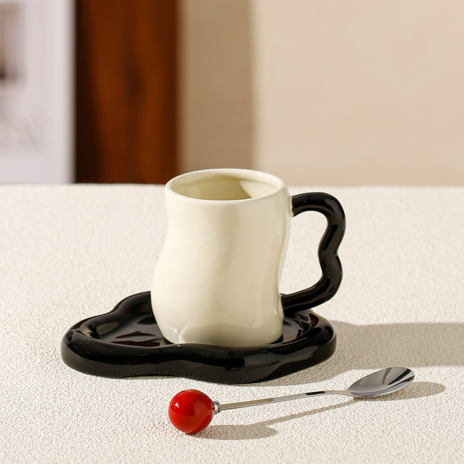 Ceramic Cup with Saucer