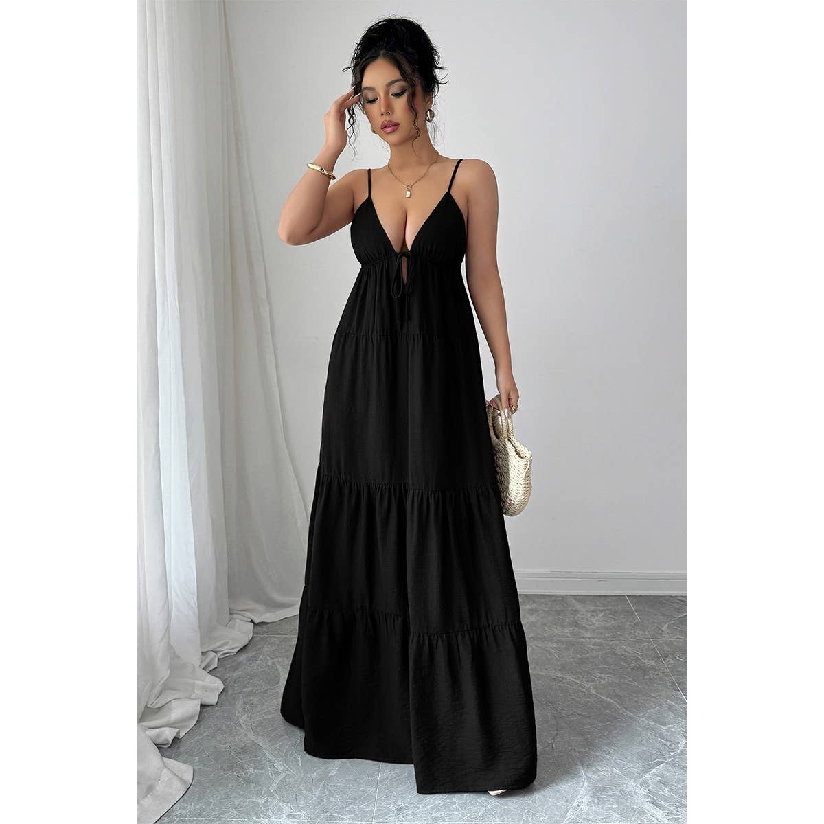 Sleeveless Elegant Suspender Aline Maxi Dress - BBHGWM