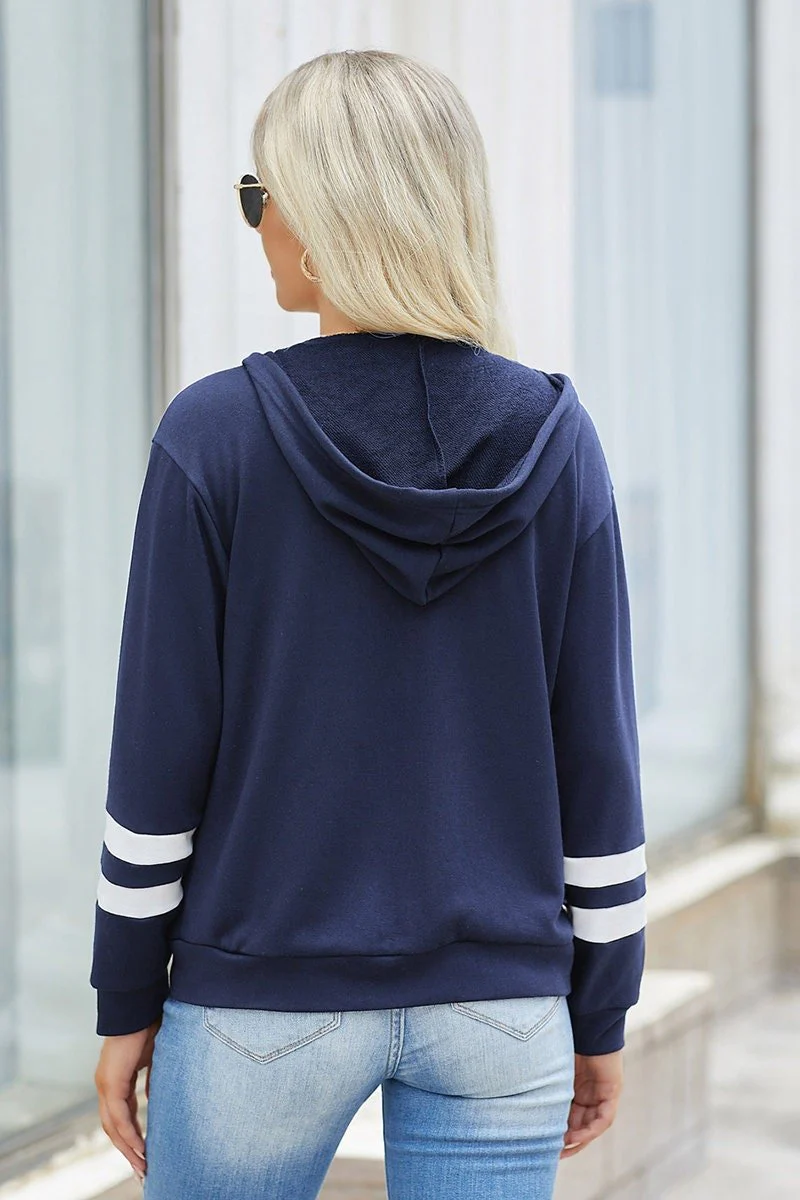 Cozy Striped Zip-Up Hoodie - BBHGWM