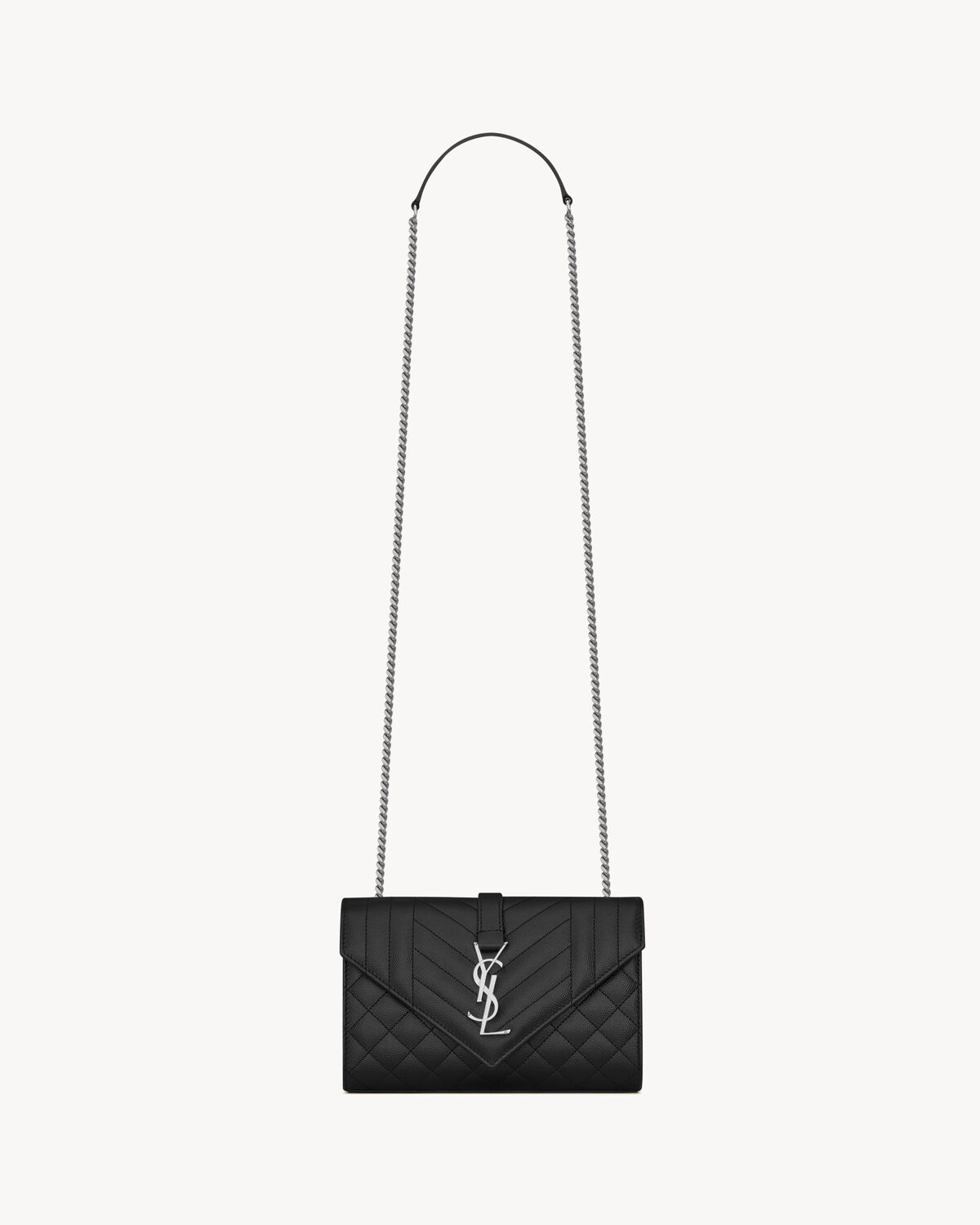 Replicate YSL Envelope Small in Quilted Grain De Poudre Embossed Leather(1:1 replica)