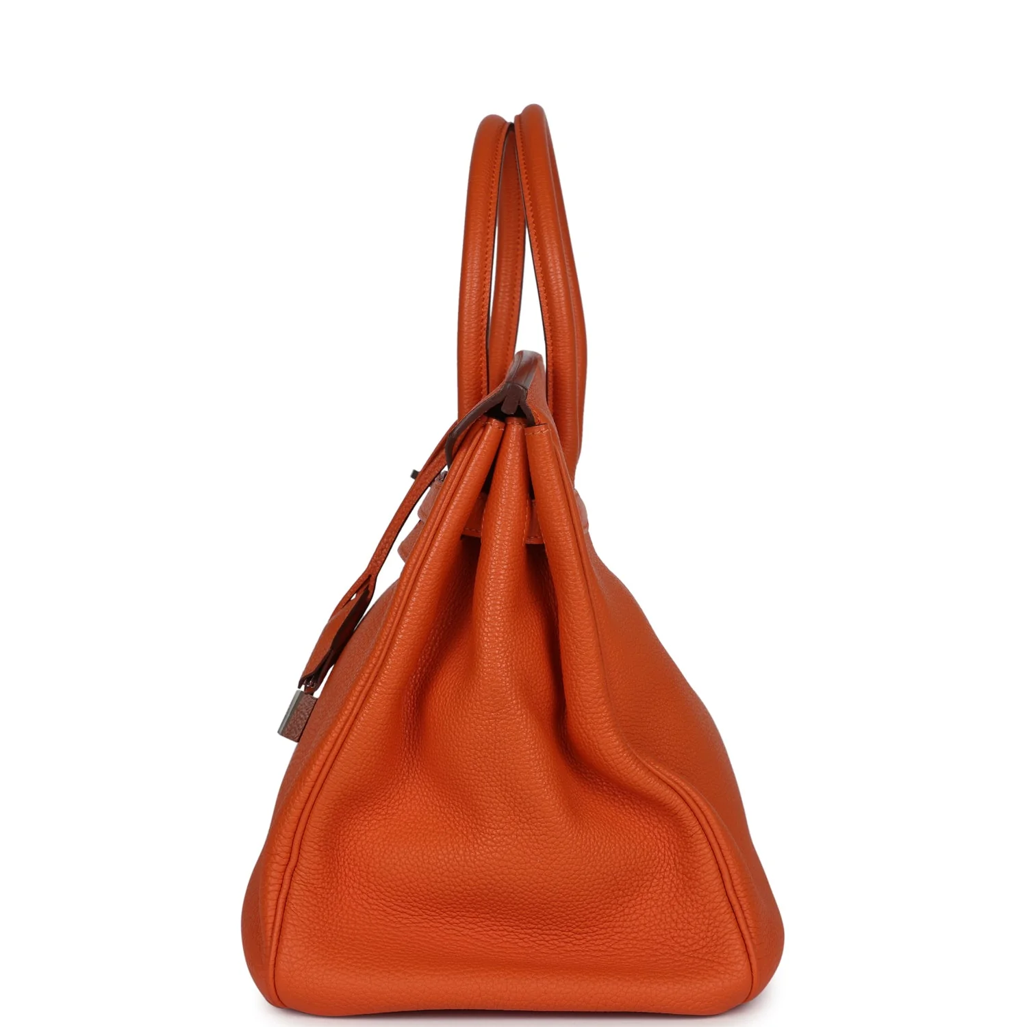 Replicate Hermes Birkin 35 Orange Togo Palladium Hardware(1:1 replica)