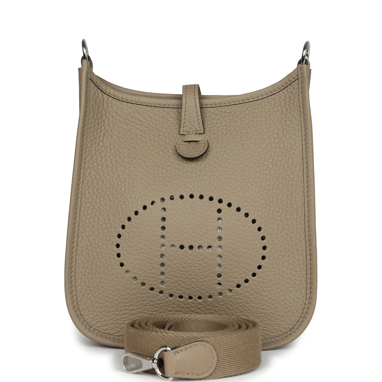 Replicate Hermes Evelyne TPM Beige Marfa Clemence Palladium Hardware(1:1 replica)