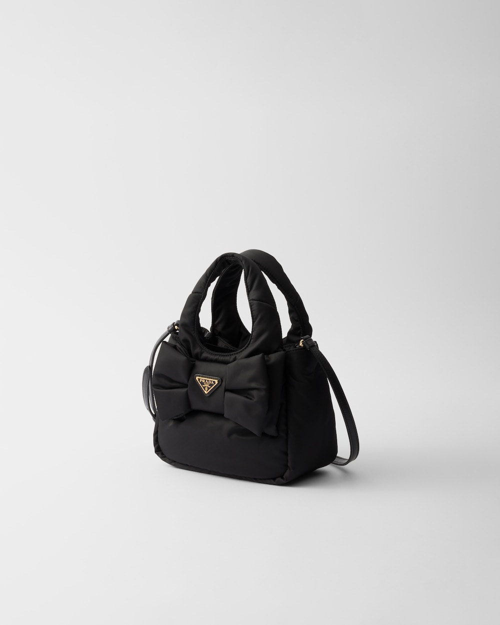 Replicate Padded Re-Nylon Mini-Bag With Bow(1:1 replica)