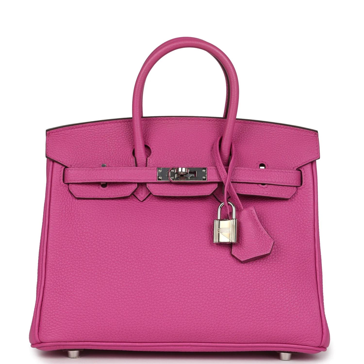 Replicate Hermes Birkin 25 Rose Pourpre Togo Palladium Hardware(1:1 replica)