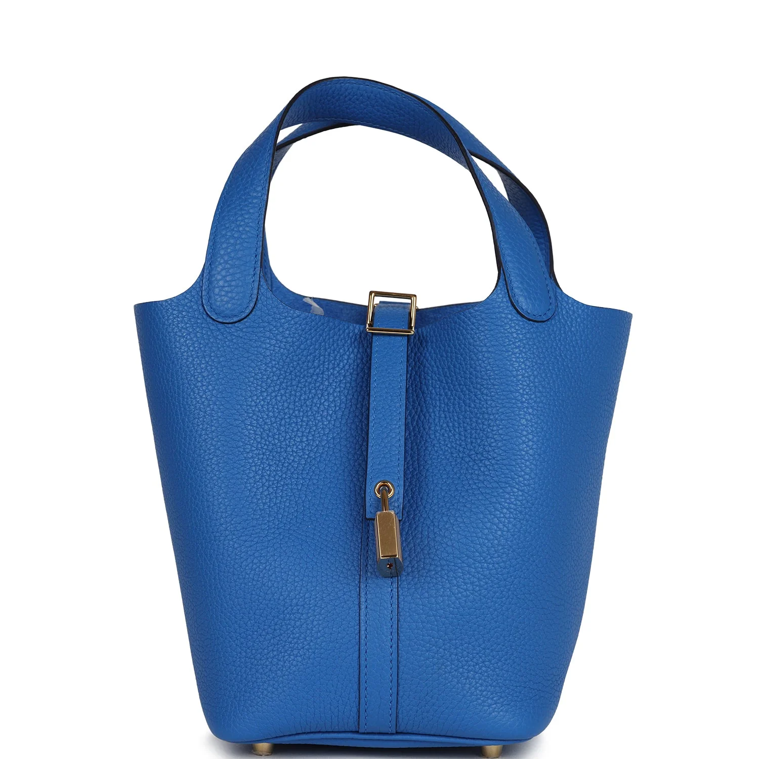 Replicate Hermes Picotin Lock 18 Bleu Royal Clemence Gold Hardware(1:1 replica)