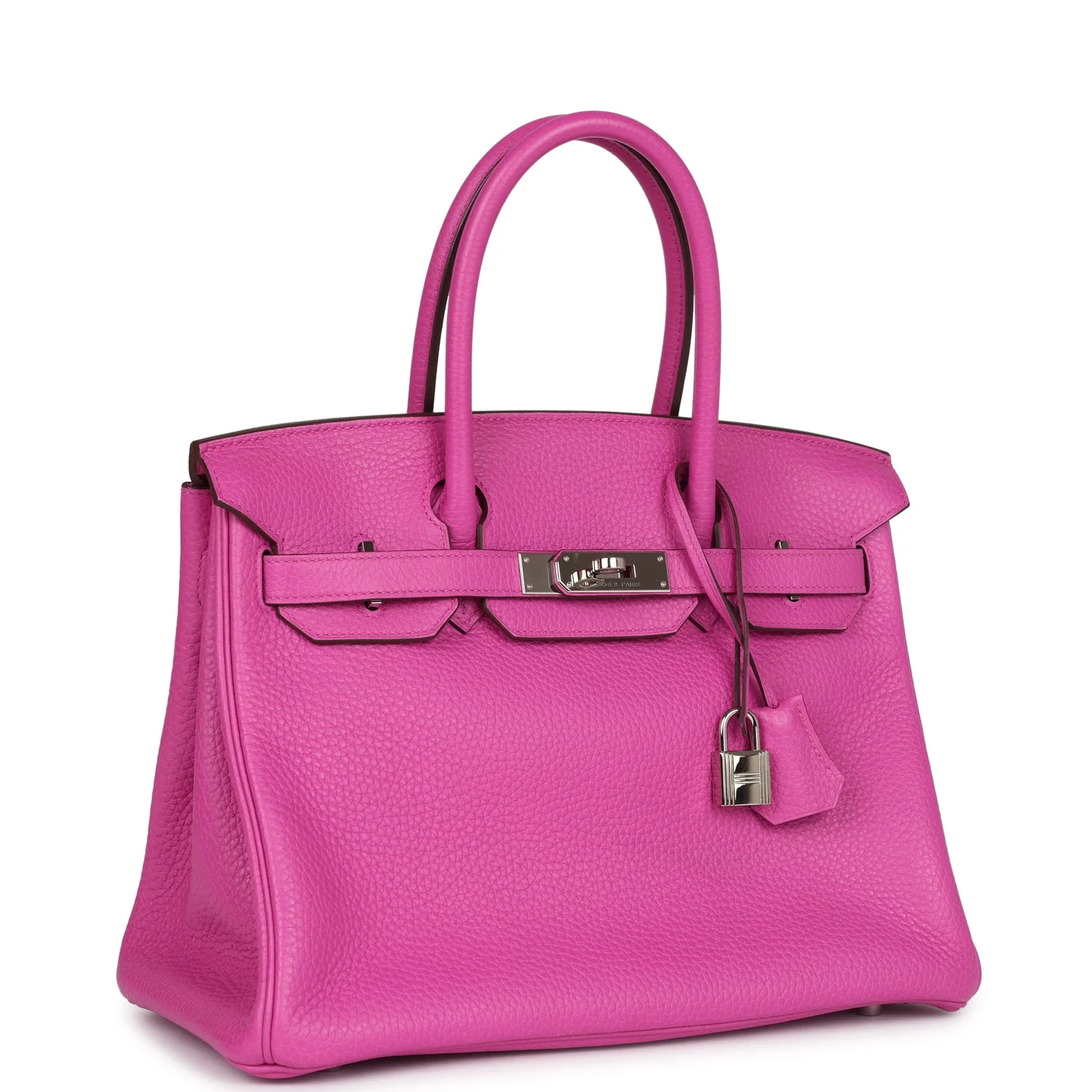 Replicate Hermes Birkin 30 Magnolia Clemence Palladium Hardware(1:1 replica)