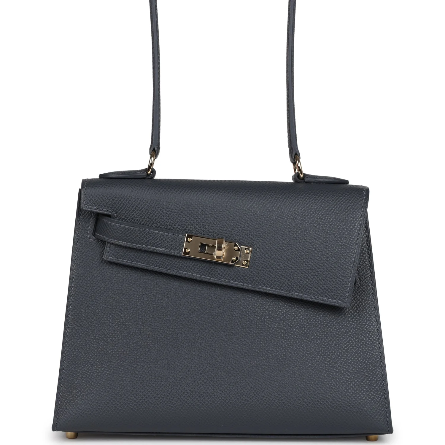 Replicate Hermes Kelly Sellier En Desordre 20 Ardoise Epsom Permabrass Hardware(1:1 replica)