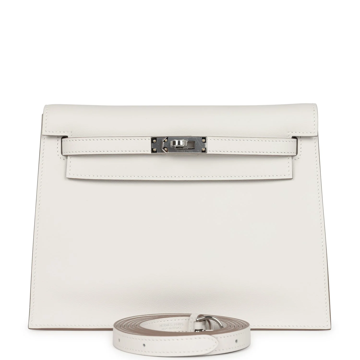 Replicate Hermes Kelly Danse Gris Pale Swift Palladium Hardware(1:1 replica)